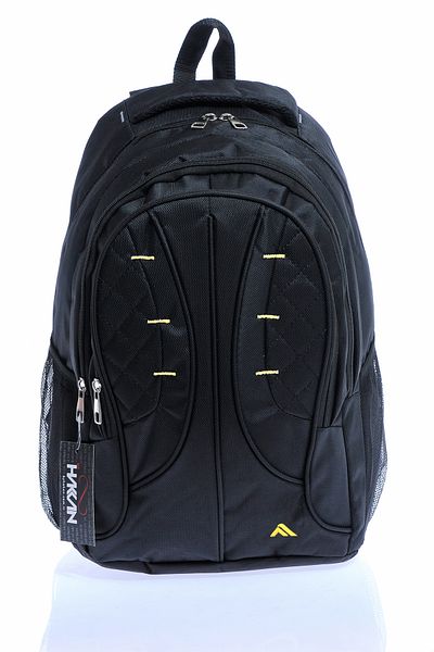 By Hakan PL-507 Unisex Μαύρο-Κίτρινο σακίδιο πλάτης