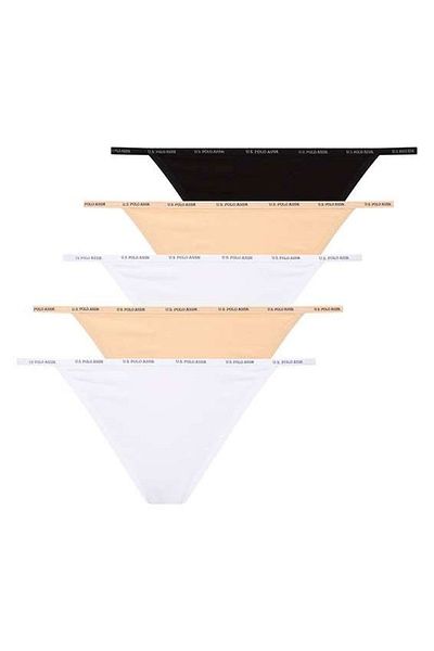 U.S. Polo Assn. Women's Skin Multicolor String Set of 5 - Skin - Bynva67I00P3-Wt