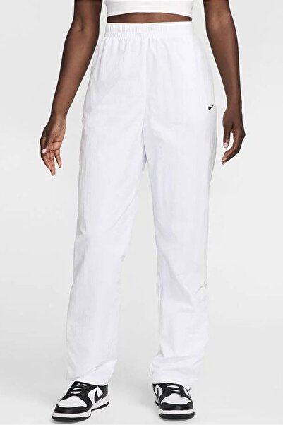 Nike Nsw Uv High Waisted Open Hem Zip Trousers Kadın Yüksek Bel Açık Paça Fer...