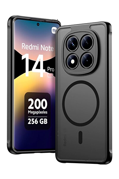 m.tk moveteck Xiaomi Redmi Note 14 Pro 4G Kılıf Mat Magsafe Şarj Özellikli Da...