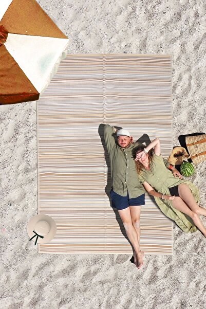 SİMEREV HALI HOME CONSEPT Plastik Halı Katlanabilir Çift Taraflı Plaj Kamp Piknik Balkon Hasır Mat Savan Karavan Halısı Kilim