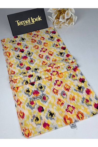 Siyane Patterned Cotton Fabric Shawl 75X190 cm