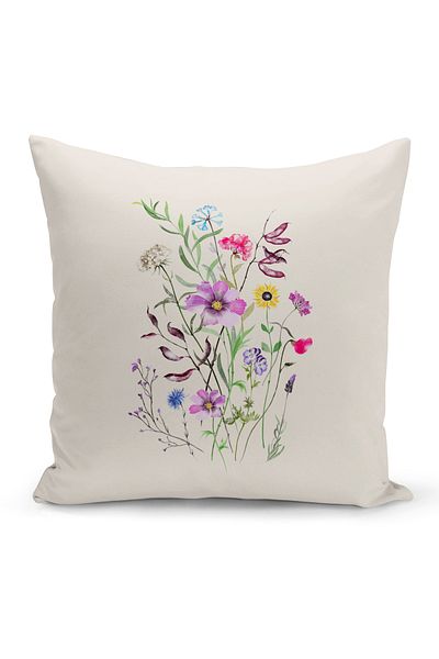 Bertille Home Flower Spring Series Κάλυμμα μαξιλαριού με ψηφιακή εκτύπωση διπλής όψης (Άνοιξη)