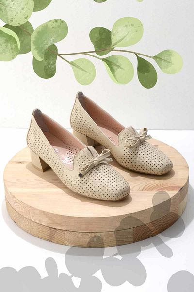 Bambi Beige Women's Ballerina Flats K01531200003