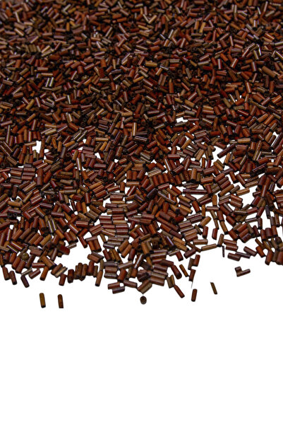 Serhat Aksesuar ve El İşçilik خرز خشبي بني اللون من الخيزران مقاس 6 مم 50 جرام