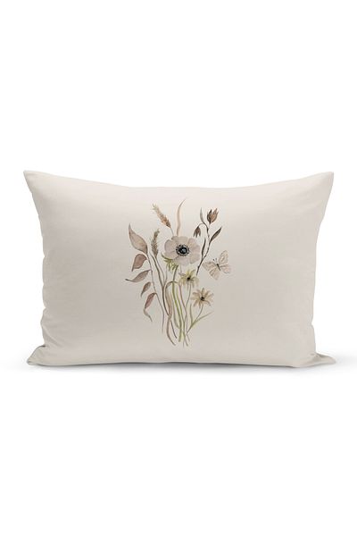 Bertille Home Flower Spring Series Κάλυμμα μαξιλαριού με ψηφιακή εκτύπωση διπλής όψης (Άνοιξη)