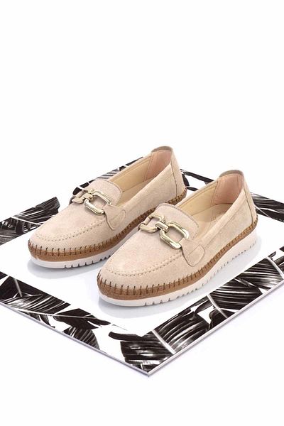 Bambi Beige Wildleder - Damen Espadrille K 01536103202