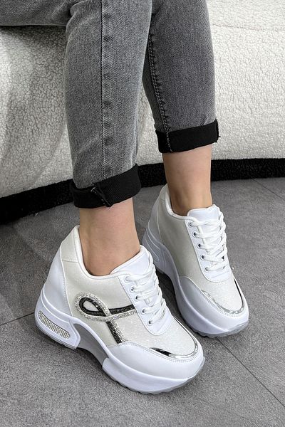Mamito Ayakkabı MDL 260 Pantofi sport cu toc ascuns cu detaliu de piatră
