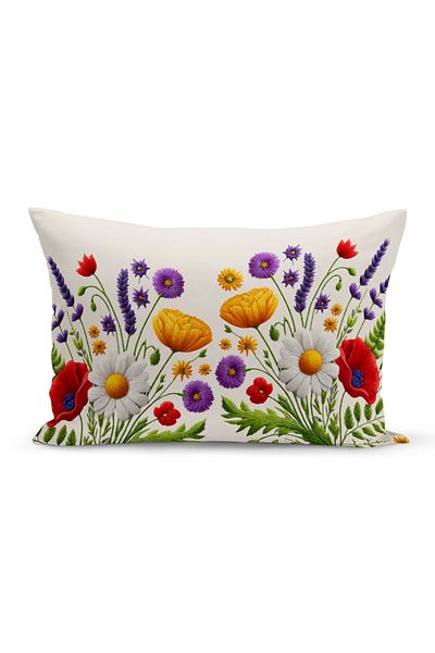 Bertille Home Flower Spring Series Κάλυμμα μαξιλαριού με ψηφιακή εκτύπωση διπλής όψης (Άνοιξη)