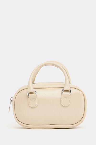 Madamra Cream Women's Mini Cross Strap Retro Bag