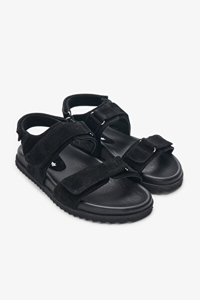 Louis Cardy Senna Black Genuine Leather Women's Sandals