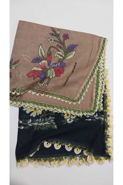 Papatyam Cotton 2 Pieces Crochet Needle - Writing/Chest Stain - Hand Knitting 90X90
