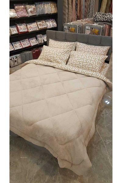 Arma Concept Double Patterned 57 Wire Luxury Double Sided Welsoft Cotton Silicone Quilt 195X215 cm