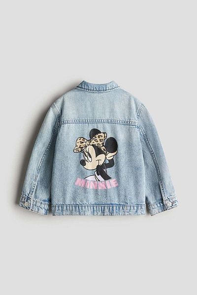 H&M Printed denim jacket