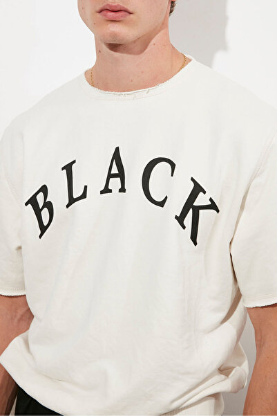 Beyyoglu Baskılı Kısa Kollu Sweatshirt