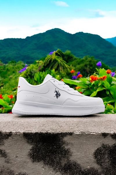 U.S. Polo Assn. A 10006506   Tenis casual alb pentru femei
