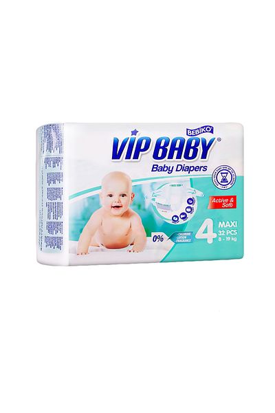 Bebiko Vip Baby Scutece copii Maxi 8-19 kg (32 buc)