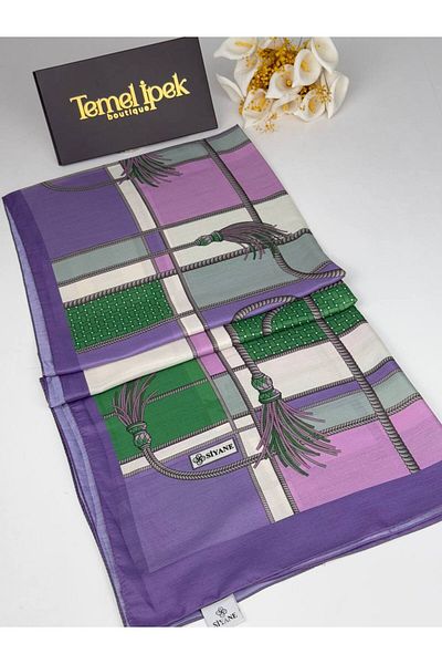 Siyane Patterned Cotton Fabric Shawl 75X190 cm