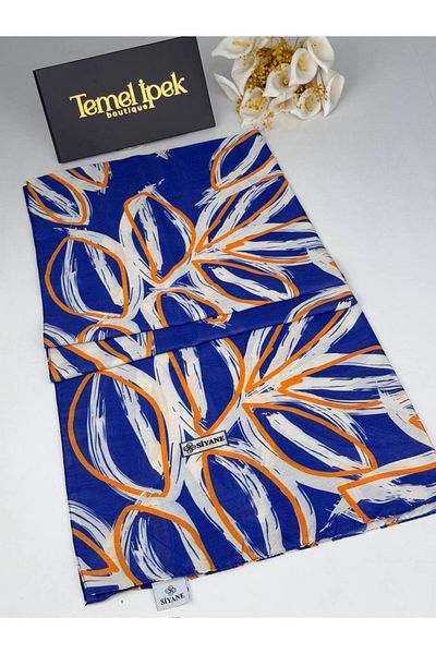 Siyane Σάλι από βαμβακερό ύφασμα με σχέδιο 75x190 cm