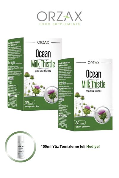 Ocean Milk Thistle 300Mg Silibin 2 Pieces + 100ml Window Elãş Mix Gift