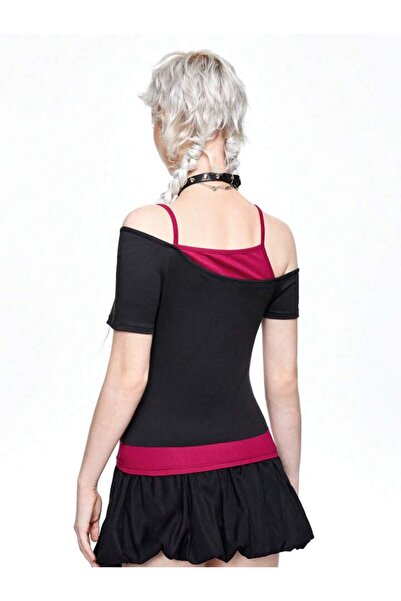 Köstebek Oldskull Rock Together Strap Blouse