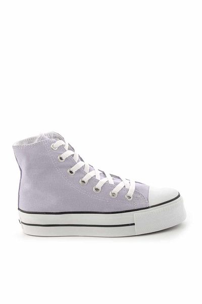 Bambi Lila Leinen Freizeitschuhe für Damen K01688010718