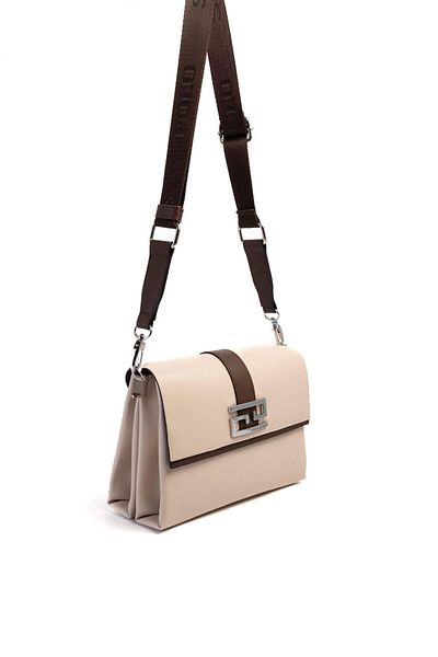 Silver Polo Geantă de damă Silver & Polo Beige - Maro SP1009