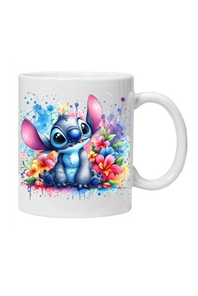 OEM Cana albă personalizată „STITCH 7”, INOVATIX®. 330 ml