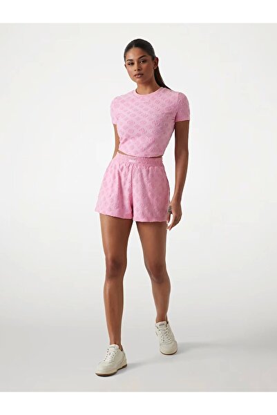 Guess Peony Jacquard Short Women's Multicolor Shorts V5Gd16Kct02-F6Ev