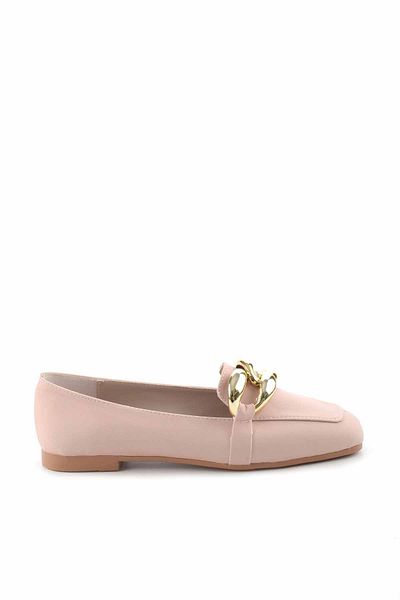 Bambi Pantofi mocasini pentru femei Matte Nude K 01641166309