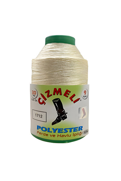 çizmeli Çizmeli Polyester Perde ve Havlu İpliği No:30 100 gr