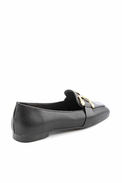 Bambi Siyah Kadın Loafer Ayakkabı K01641166109