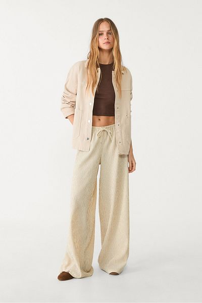 Stradivarius Flowing striped trousers