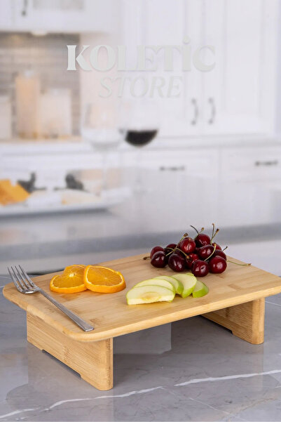 KOLETİC STORE لوح تقطيع بأرجل من الخيزران، لوح تقطيع من الخيزران، لوح عرض مست...