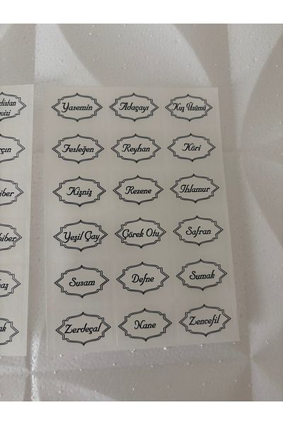 SEVEN7 Small Size Spice Jar Label Holder 36Pcs