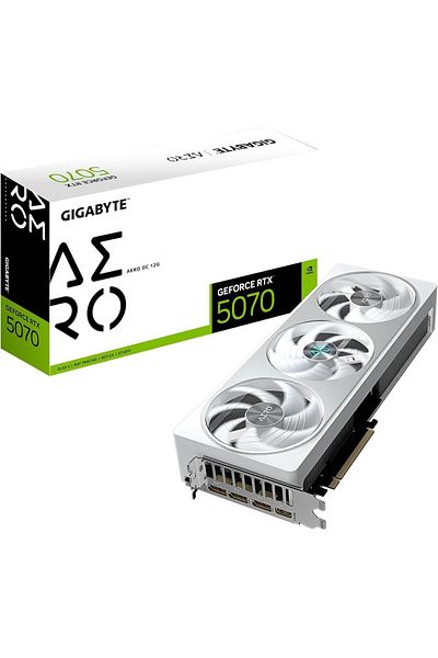 Gigabyte Placa video GIGABYTE GeForce RTX 5070 AERO OC 12GB GDDR7 192-bit