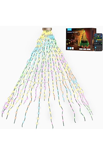 Govee Noel Ağacı Peri Işıkları, Akıllı 480 LED RGBIC Noel Işıkları, 2 m x 24 ...