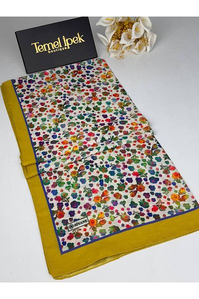 Siyane Σάλι από βαμβακερό ύφασμα με σχέδιο 75x190 cm