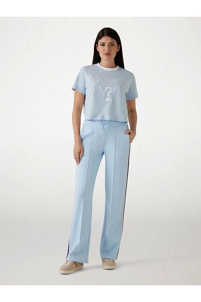 Guess Tricou Filanta Crop Tee pentru femei, albastru, V5gı18ı3z14-g7o3