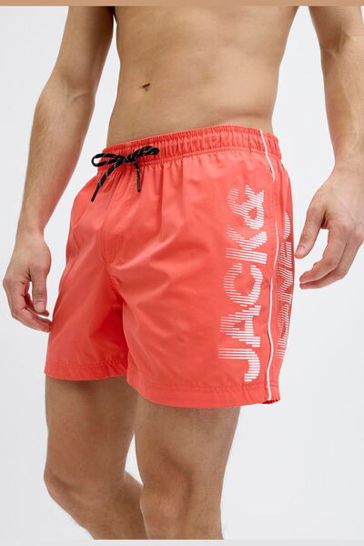 Jack & Jones Erkek Logo Baskili Deniz Sortu - Maui