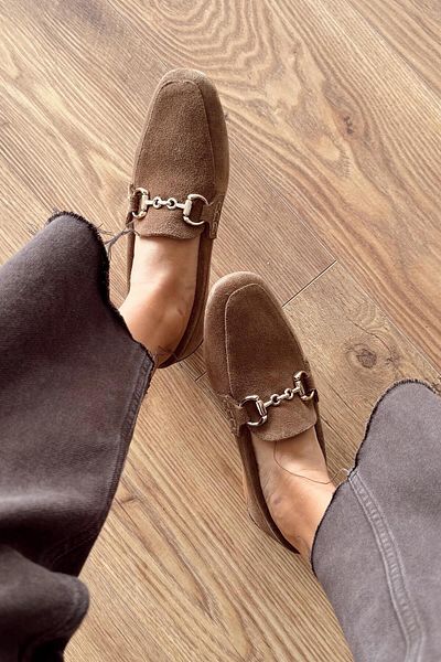 nope21shoess Костюми Toprak Мокасини от естествена кожа