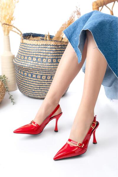 Egepass ELİZ TEK BANT ŞIK TOKALI ZARİF KADIN TOPUKLU AYAKKABI