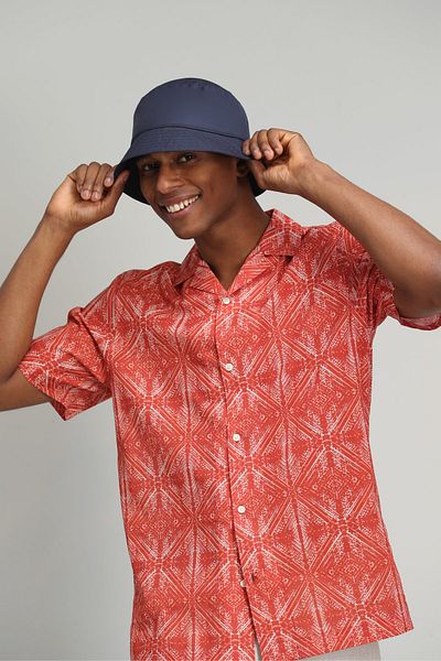 Lufian Clar Men's Smart Shirt Comfort Fit Red