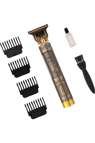 Olsenmark Outliner Hair Clipper – T-blade, Usb Recharge, Ceramic & Steel Blade, Cordless, 3 Combs