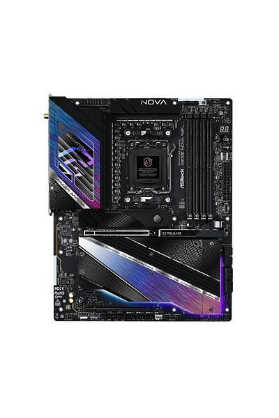 ASROCK Placa de baza ASRock PHANTOM GAMING X870E Nova WiFi, AMD X870E, AM5, ATX, DDR5