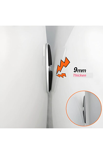 Generic Car Door Edge Protector Trim, Anti-Collision, Durable Metal & PVC, 4-Piece Set for Vehicle