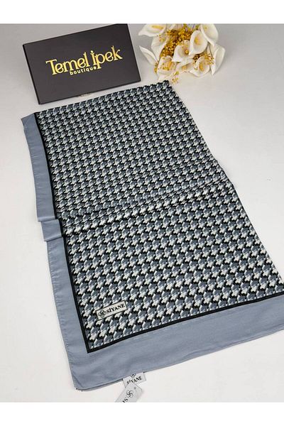 Siyane Σάλι από βαμβακερό ύφασμα με σχέδιο 75x190 cm