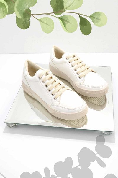 Bambi Weiß Weiß Damen Freizeitschuhe K 01763334009