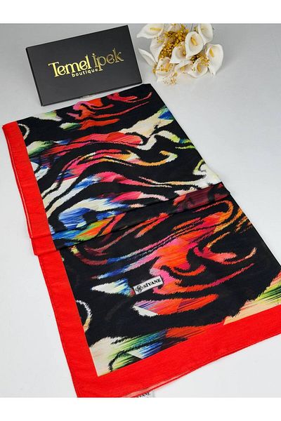 Siyane Σάλι από βαμβακερό ύφασμα με σχέδιο 75x190 cm