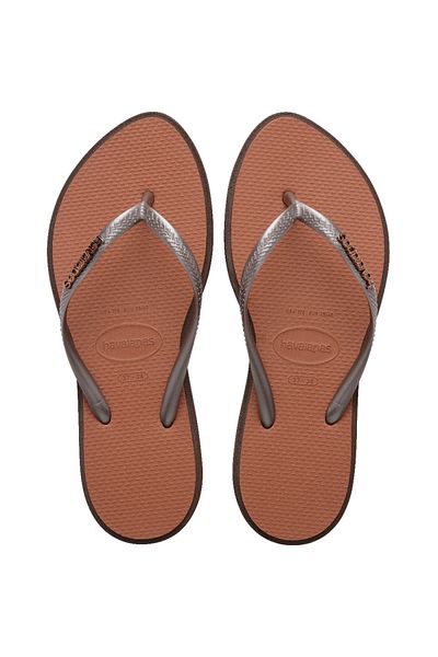 Havaianas Slim Point Dark Brown Slippers
